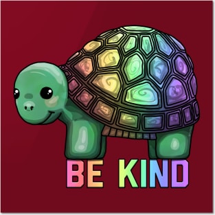 Be Kind Turtle Posters and Art